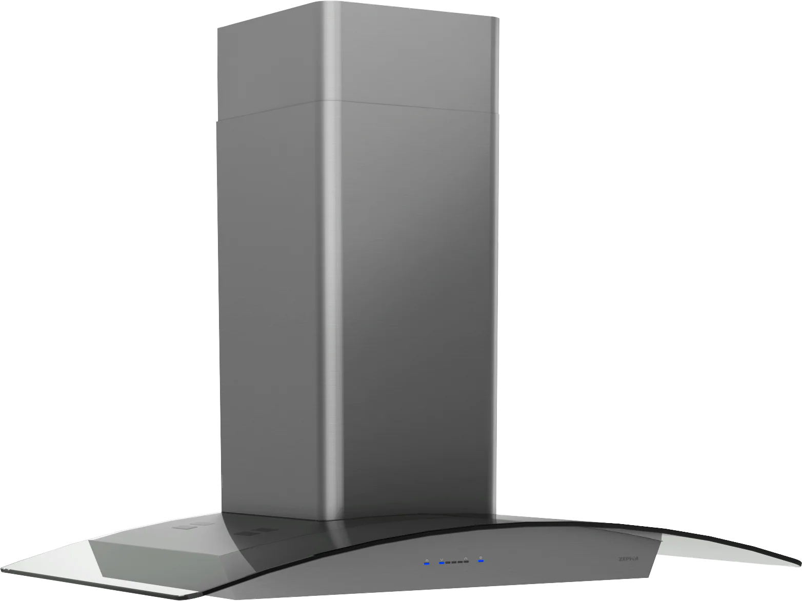 Zephyr ZRVM90CBSGG Ravenna Wall, 90cm, Black SS+Gray Glass, LED - Image 2